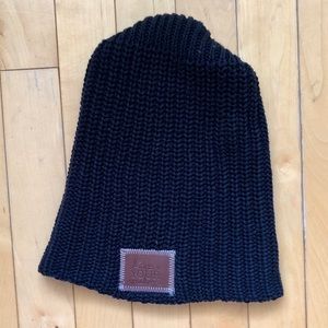 Love Your Melon Black Slouchy Beanie Hat